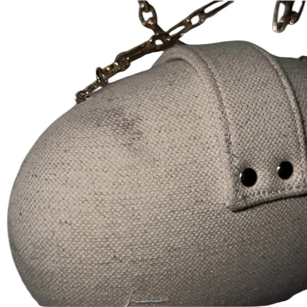 Zara Beige Crossbody Bag with Gold Chain – Women’s Shoulder Bag